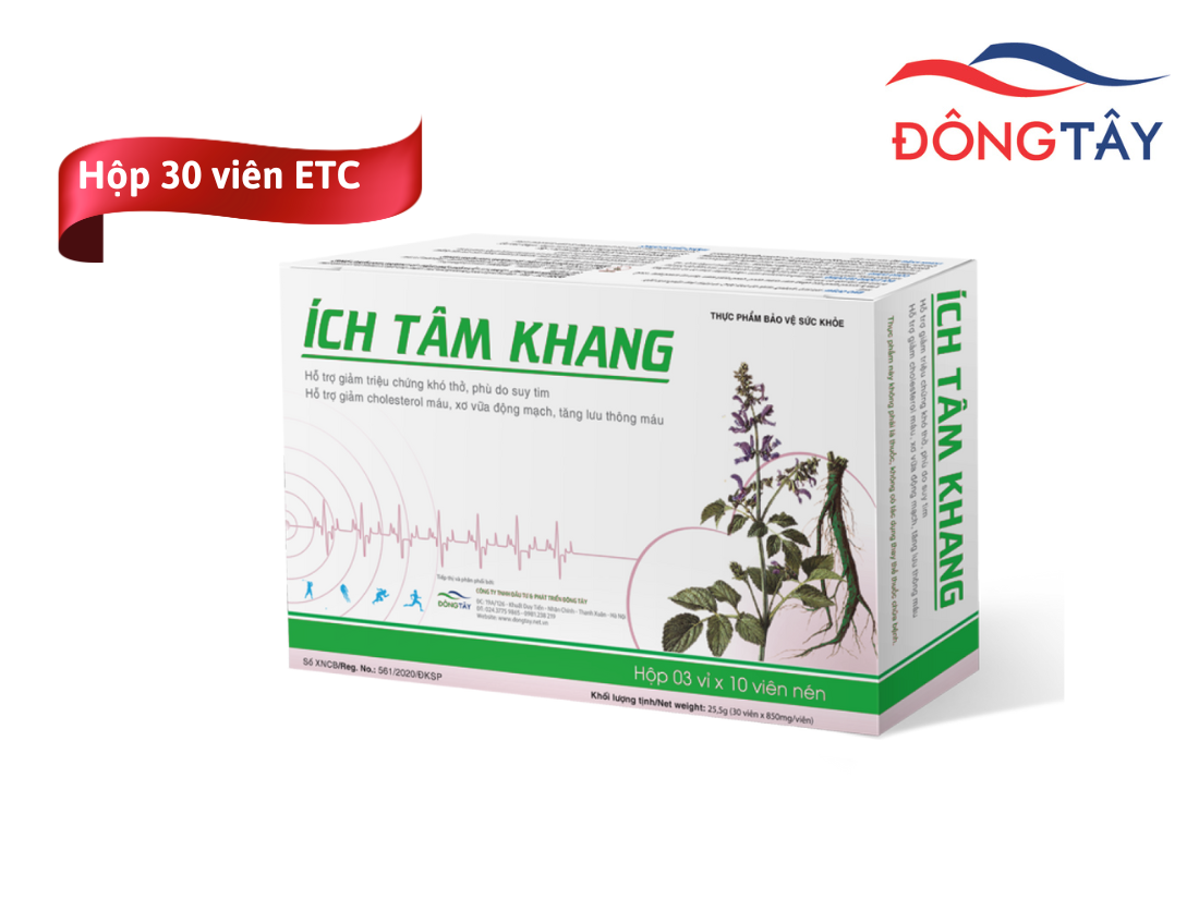 Ích Tâm Khang - Hỗ trợ tăng cường chức năng tim